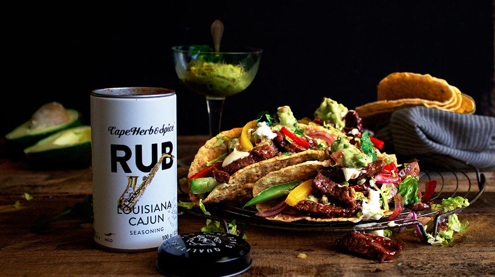 cajun steak tacos