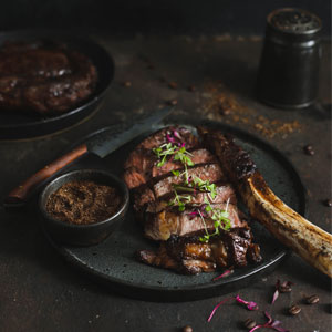 Coffee Rubbed Tomahawk Steaks