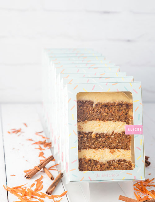 The Velvet Cake Co. Slices Carrot Slice