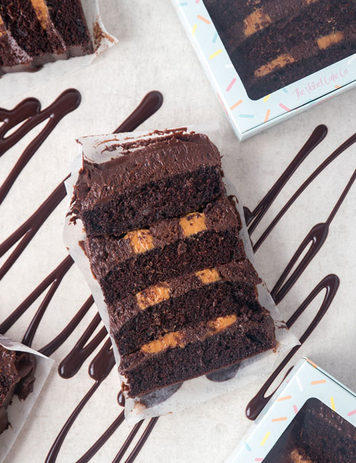 The Velvet Cake Co. Slices choc caramel