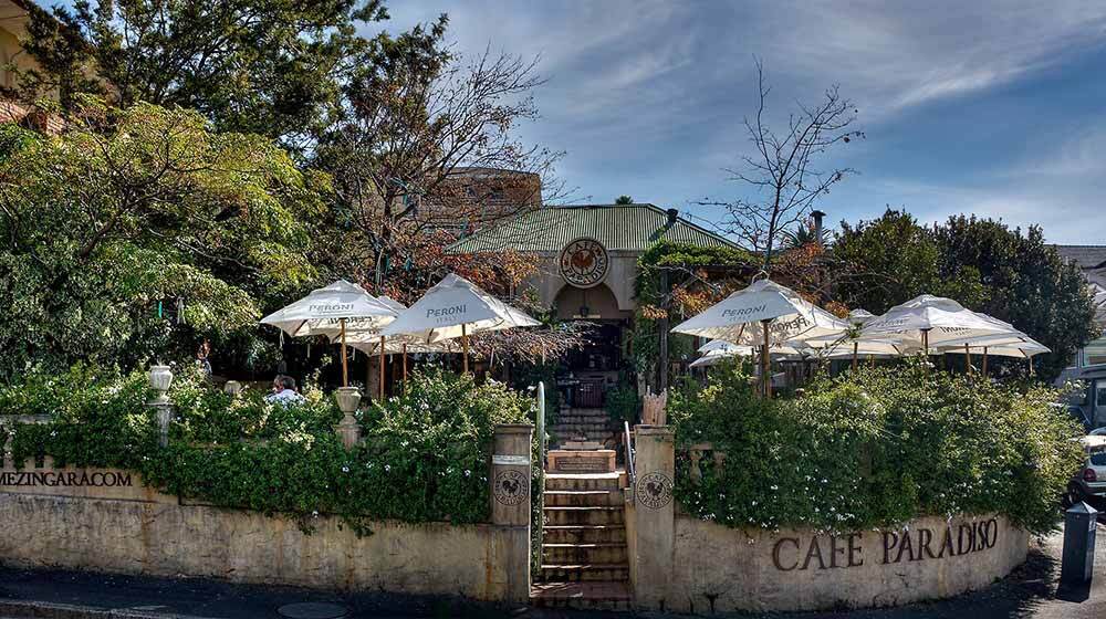Cape Town restaurant with a fireplace