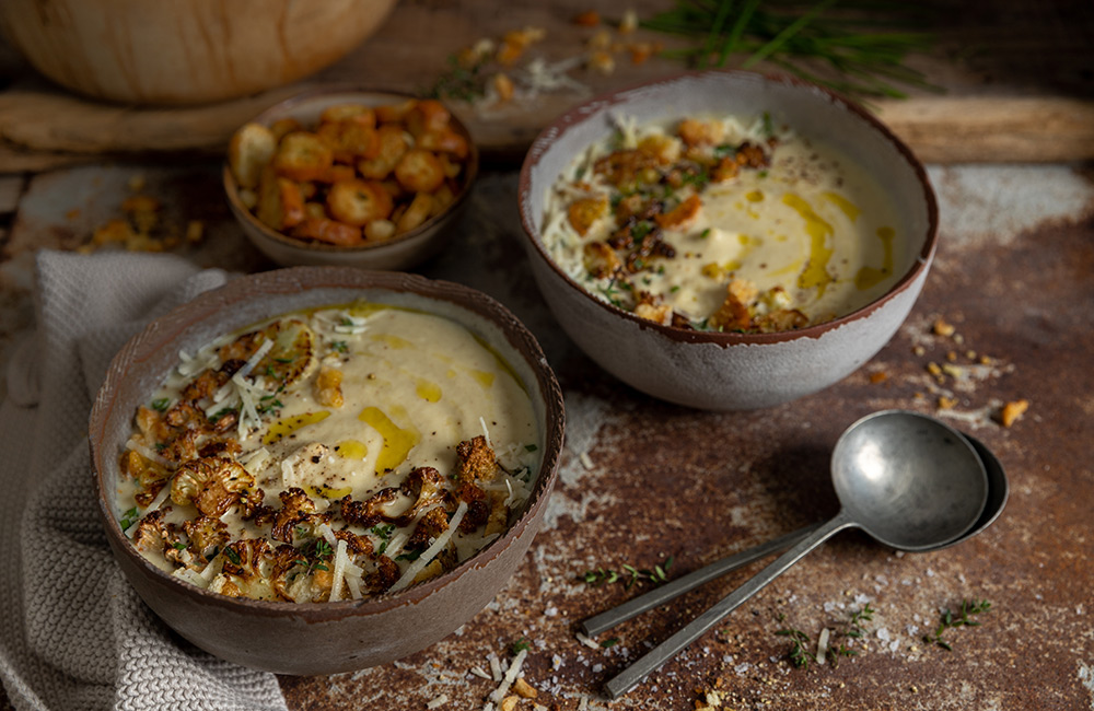 Roasted Cumin Cauliflower soup