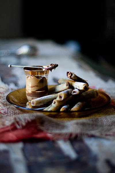 Peanut Butter Recipes: chocolate hazelnut phyllo cigars