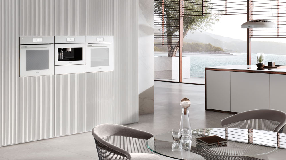 sleek silver miele new range