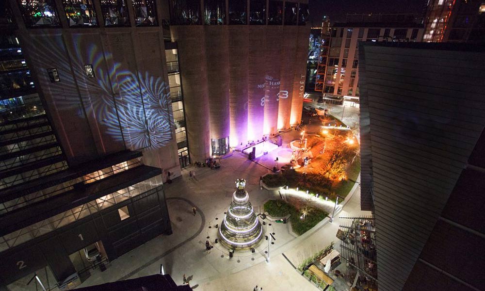Moët & Chandon’s Golden Tree Lighting Ceremony at silo