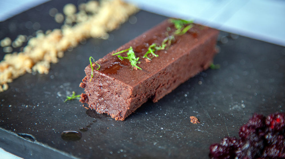 Chocolate torte Plate 6 of the Swartland EVOO Long Table Event