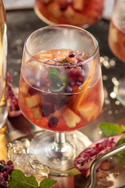Leopard's Leap Sparkling Chardonnay Pinot Noir wine Cocktail Pomegranate punch Leopard's Leap Sparkling Chardonnay Pinot Noir wine Cocktail Pomegranate punch