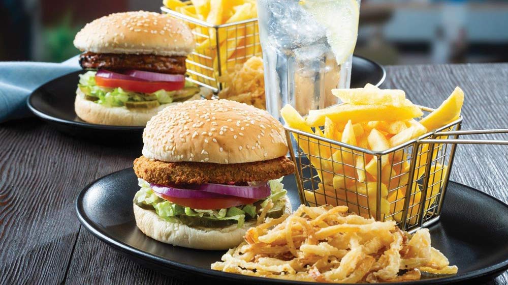 spur vegan-friendly menu crumbed-veggie Burger