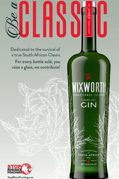 Wixworth Gin Rhino conservation Wixworth Gin Rhino conservation