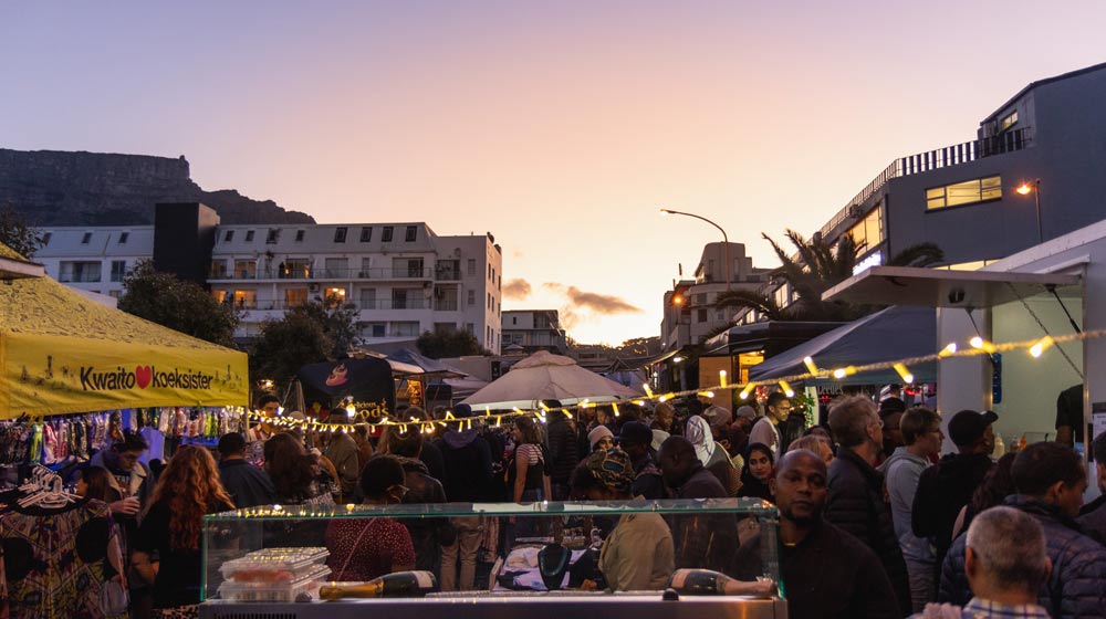 Table Mountain view Upper Bree Street Market