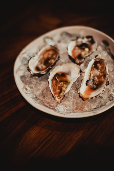 Dining at Foxcroft Oysters