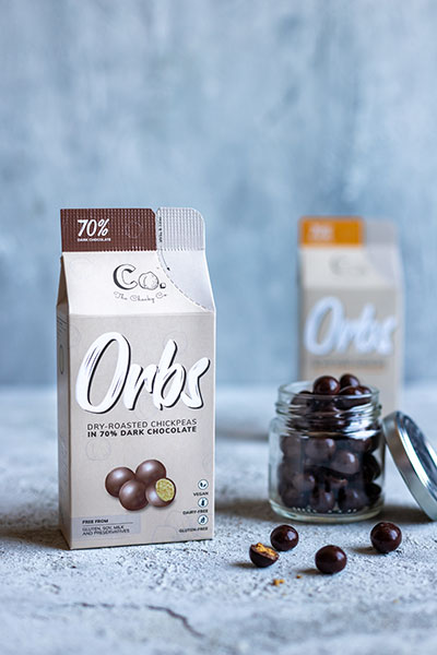 Cheaky Co chocolate covered chickpeas
