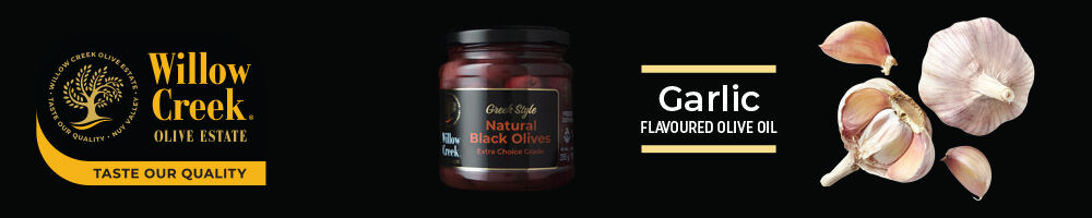 willow creek garlic flavoured olive oil