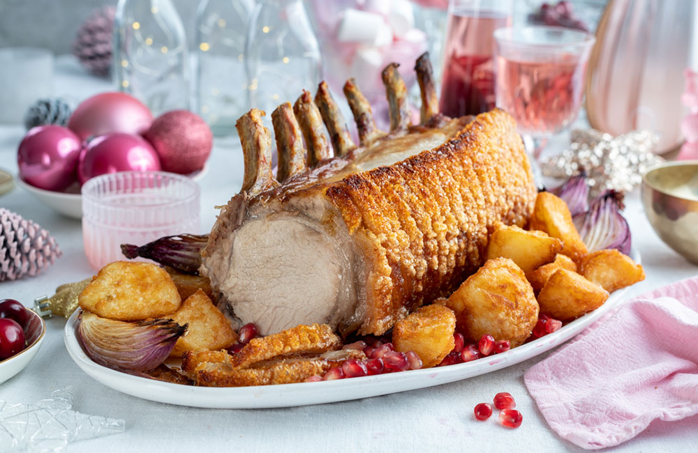 celebrate the season with pork loin rack roast