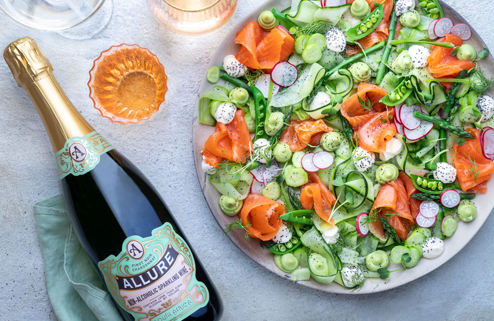 Smoked Trout Salad with Horseradish Cream & Avocado Crema