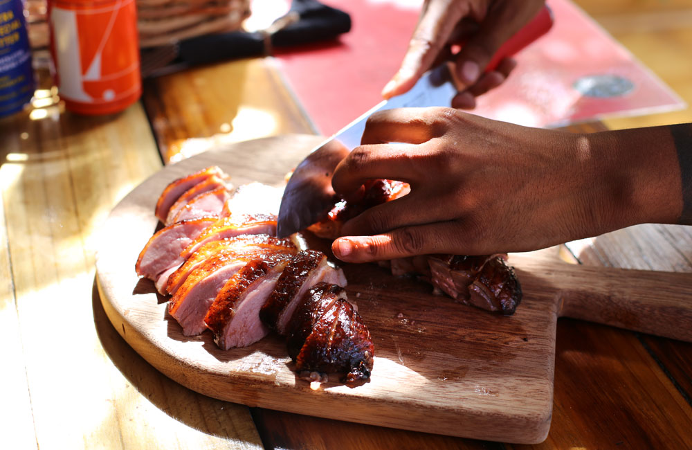 Peking Duck carving