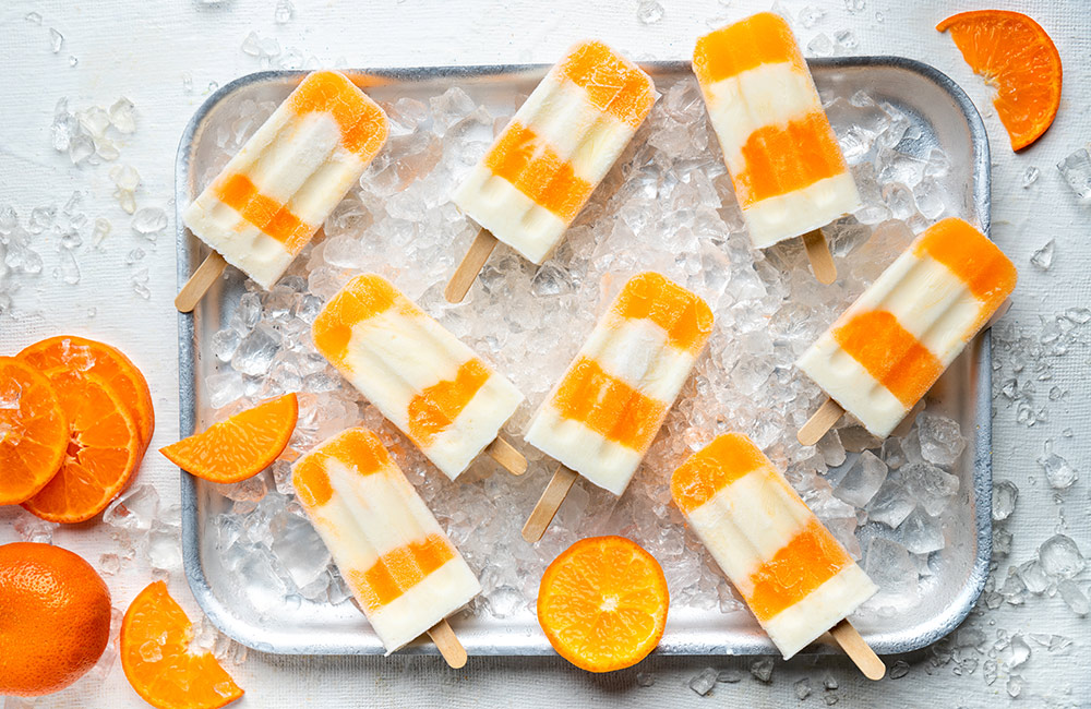 ClemenGold® creamsicle lollies
