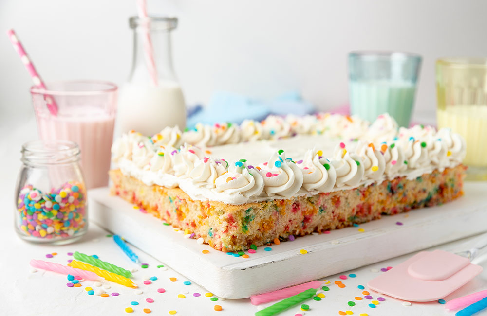 funfetti sheet cake