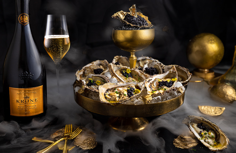 Fresh Oysters with Caviar