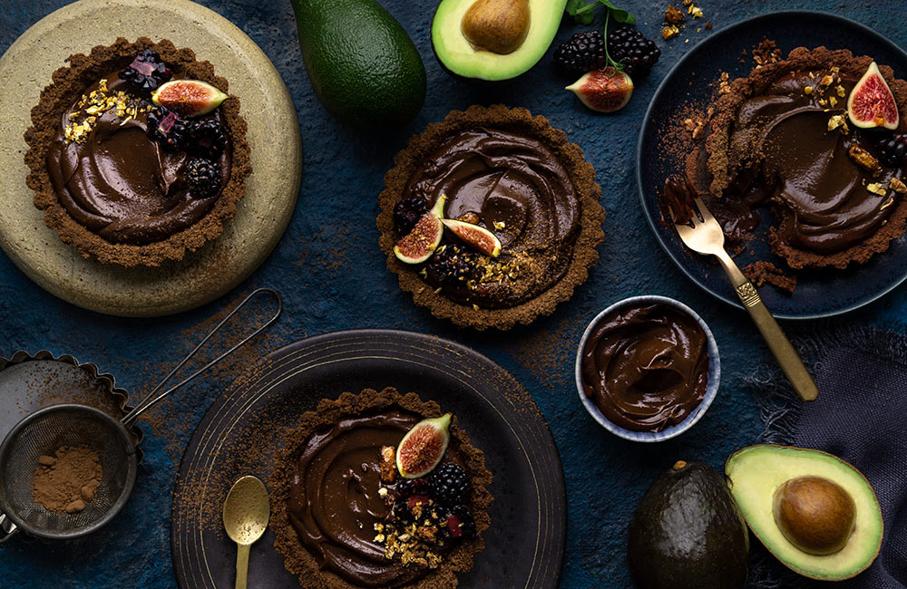 chocolate avo tarts