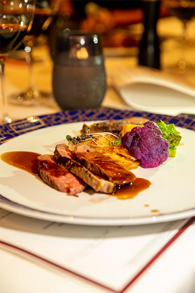 Dinner at Cagney's aboard Norwegian Cruise Lines Escape