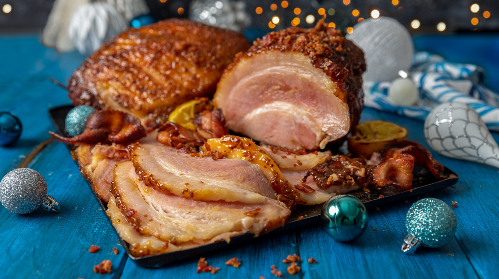 bacon and maple glazed gammon