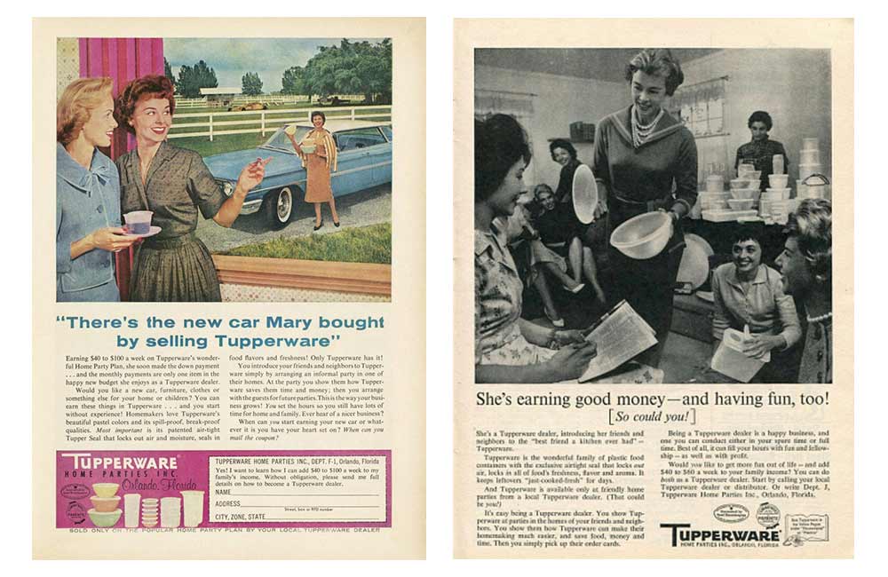 Tupperware ads 1960s