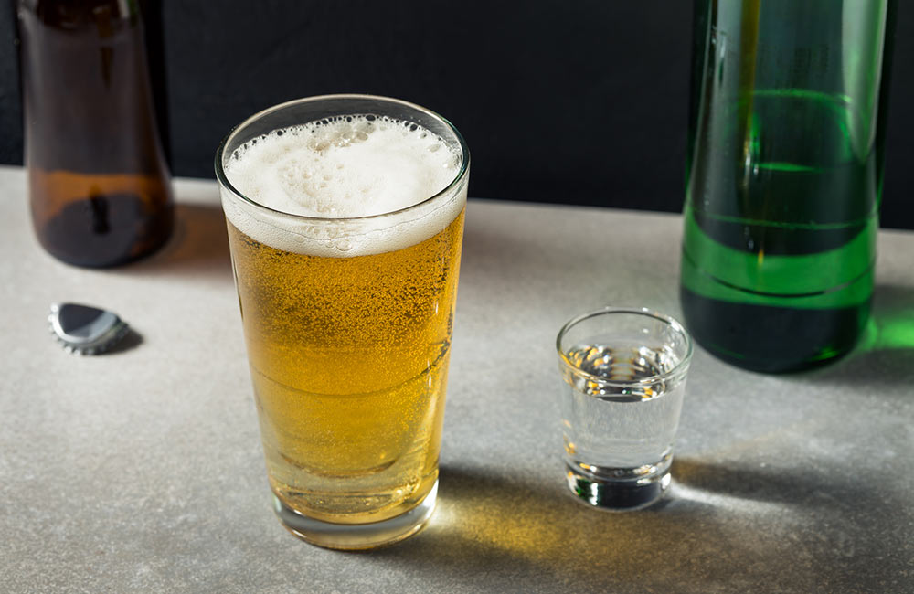 What is Soju? article, featuring image of soju bomb with beer.